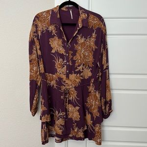 Free People floral tunic dress